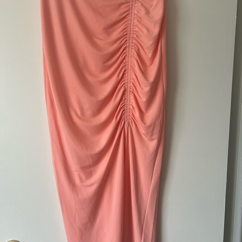 Inc international concept Elegant peach Ruched Skirt size small
